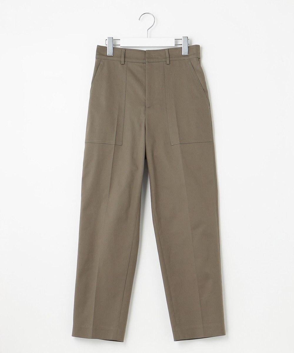 UNFILO 【洗える/ストレッチ】ライトコットン ベイカーパンツ 