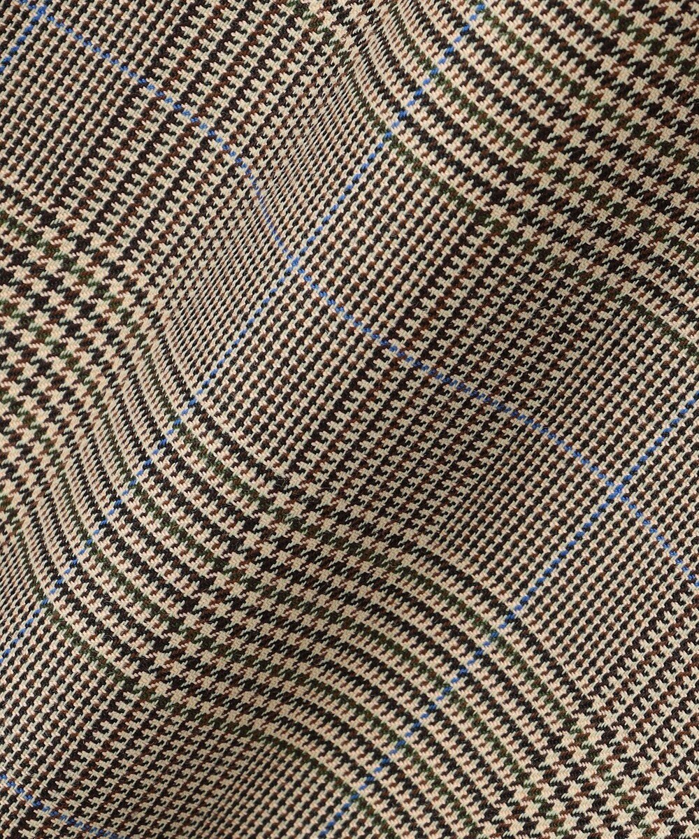 J.PRESS LADIES L モナベールツイル チェック ワイド パンツ 