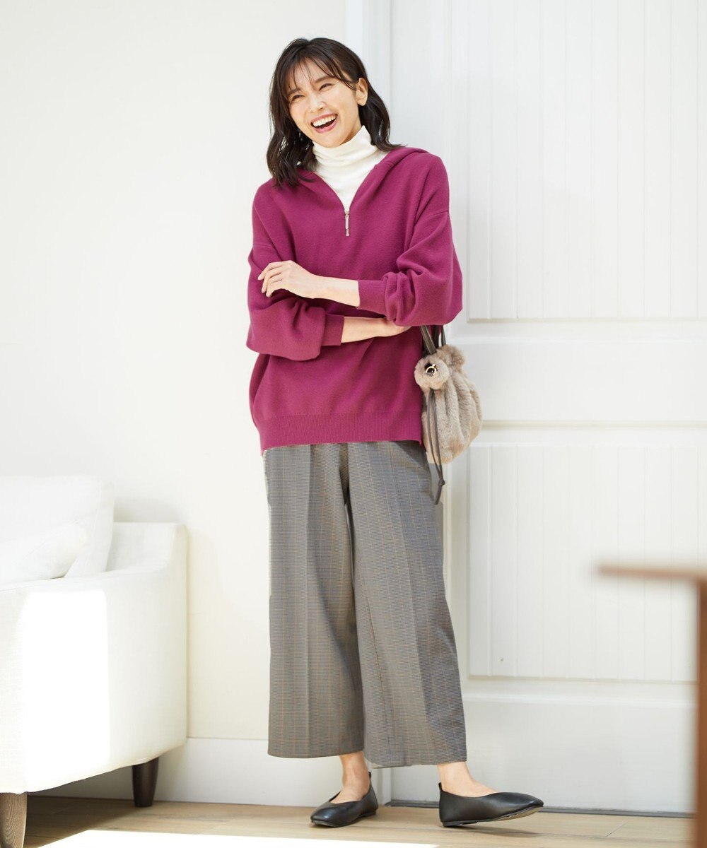 ANY 【ウエストゴム/ストレッチ/裏起毛】シークレットウォーム　ワイド 