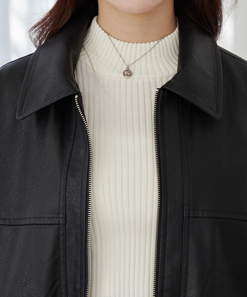 WEGO ヴィンテージライクPUフライトジャケット 