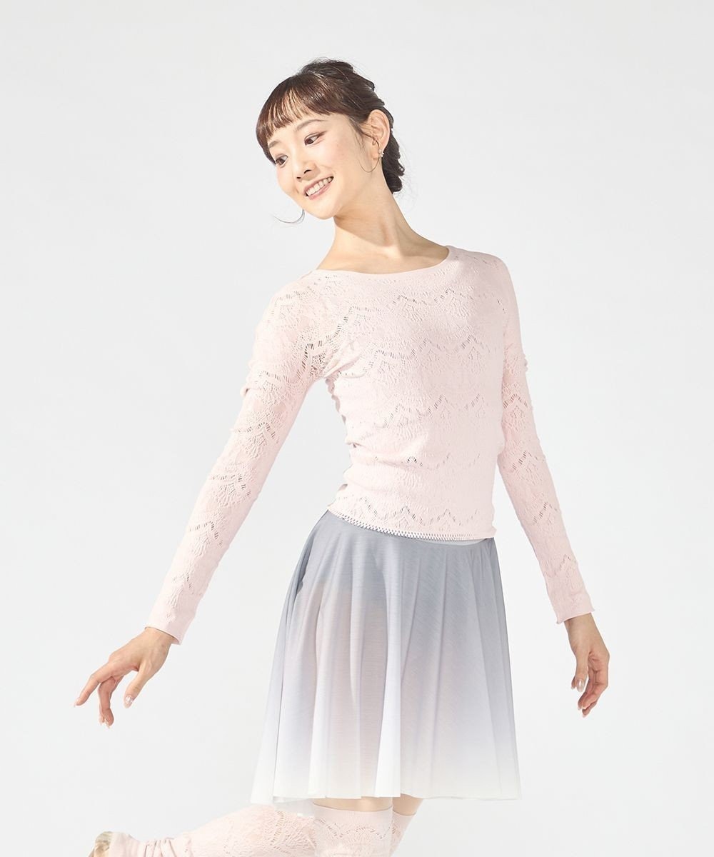 Chacott ノーソーイングクルーネックトップ 