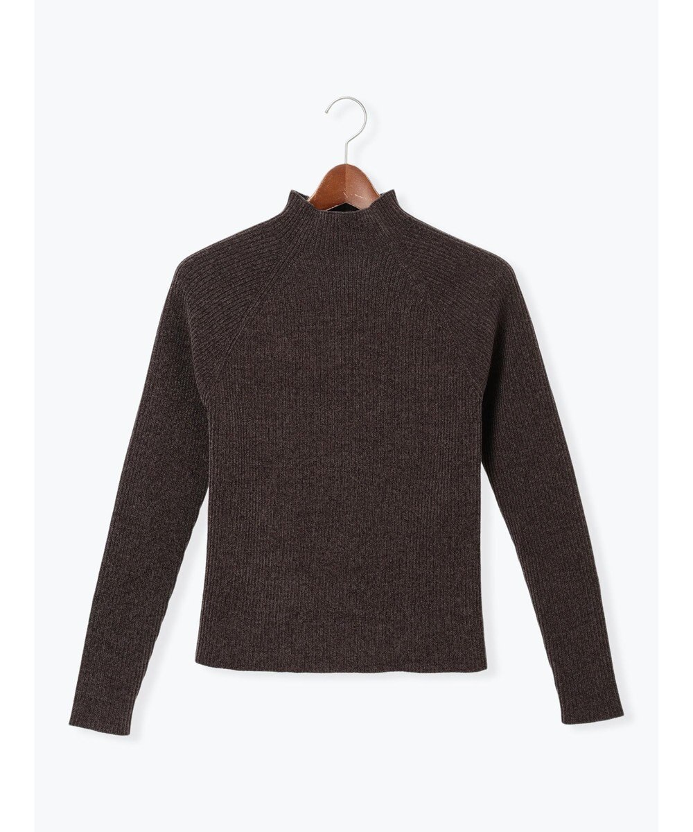 Te chichi モールリブスタンドネックニット 