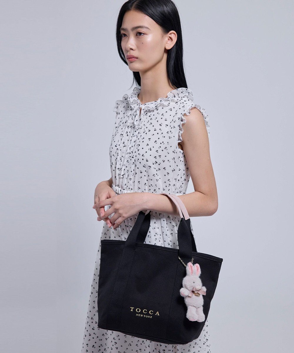 TOCCA 【新チャーム登場・ぬいぐるみチャーム付き】TOCCA AMICO CANVAS TOTE キャンバストート 