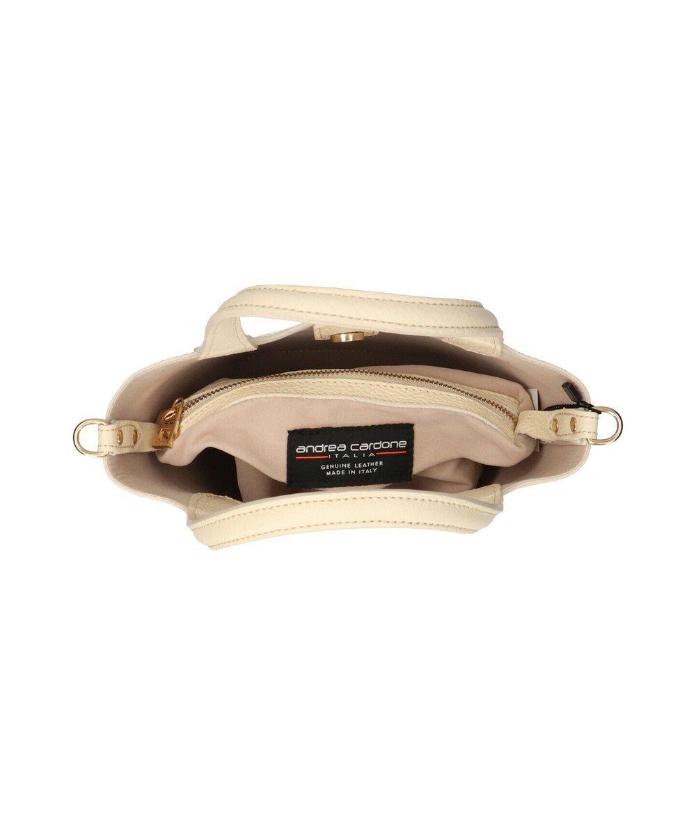INTER-CHAUSSURES 【ANDREA CARDONE】ミディアムサイズレザーハンドバッグ 