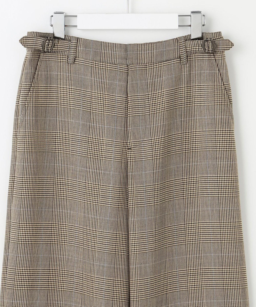 J.PRESS LADIES L モナベールツイル チェック ワイド パンツ 