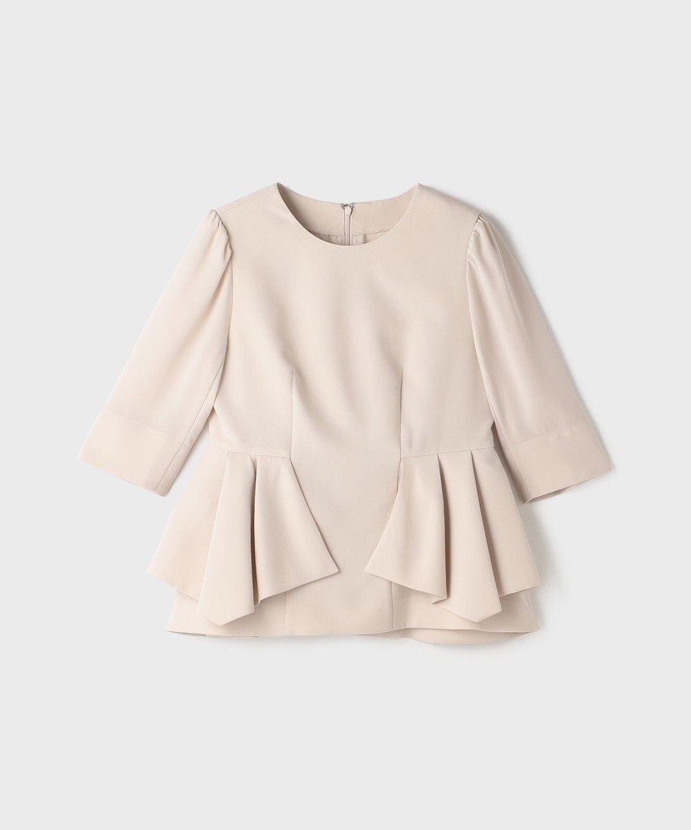 GRACE CONTINENTAL トリアセペプラムトップ 