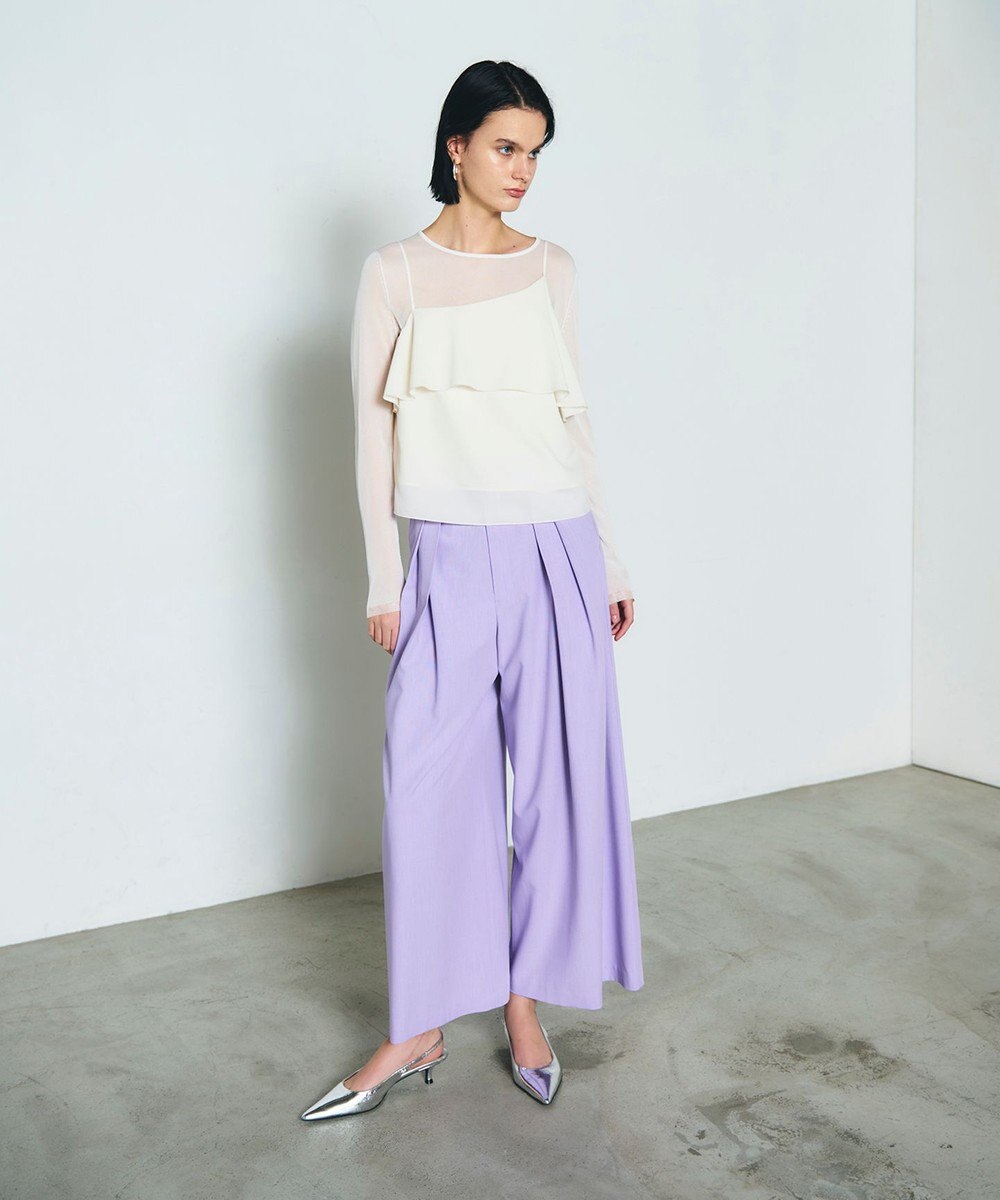 GRACE CONTINENTAL フリルキャミソール 