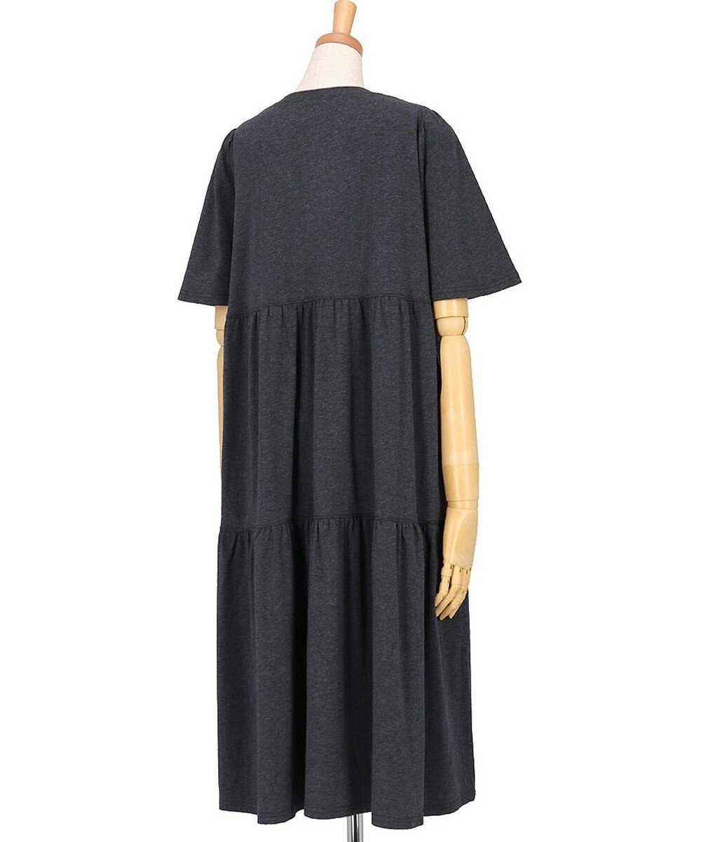 tsumori chisato SLEEP ツモリチサト ワンピース 5分袖 半袖 ルームウエア 綿混ベア天竺 ロング丈(ふくらはぎ付近) レディース UNT156 /ワコール 