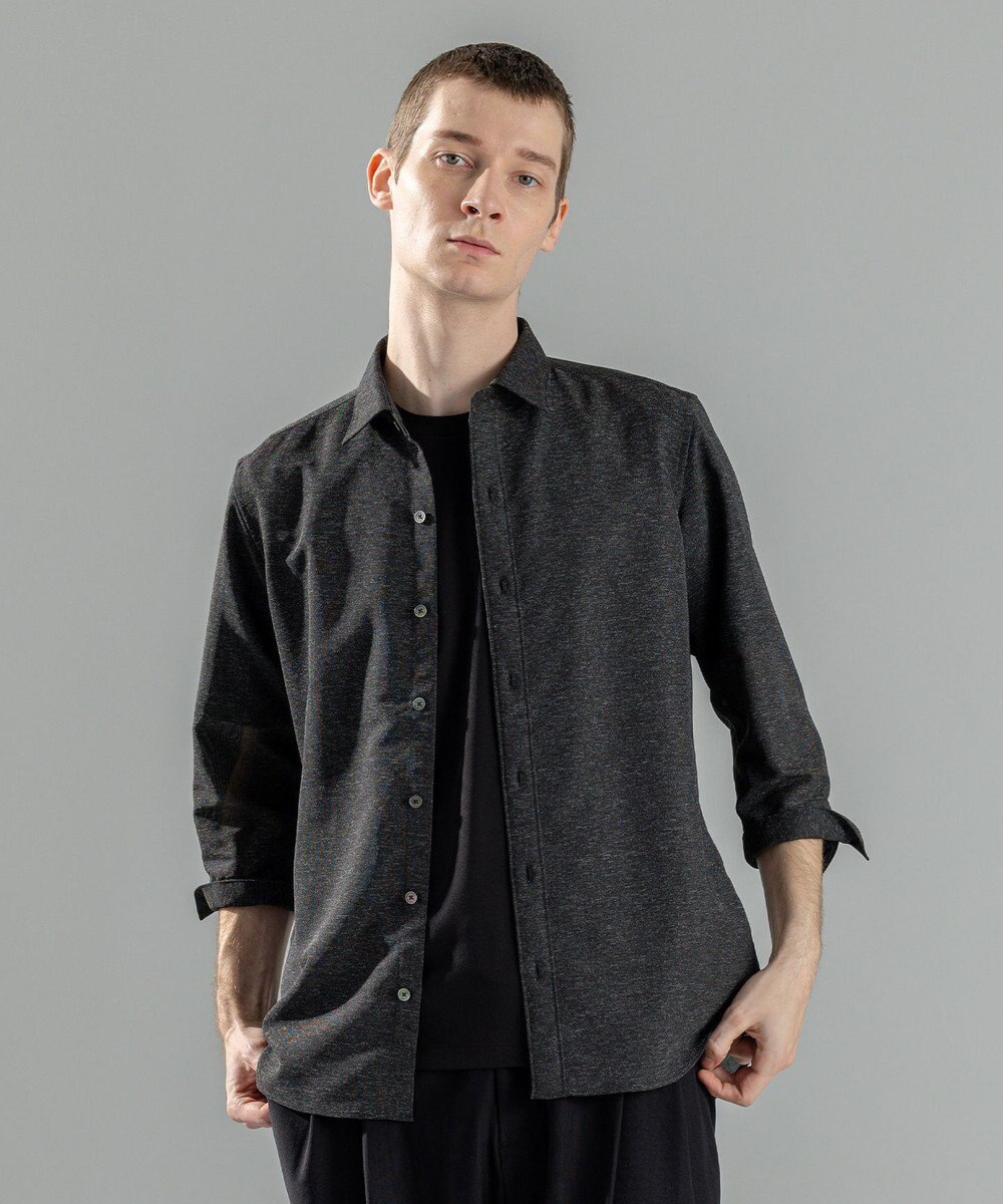 JOSEPH HOMME 新型・新素材【軽量/通気性/清涼感/洗える/ストレッチ】レノクロスストレッチ　7分袖レギュラーカラーシャツ 