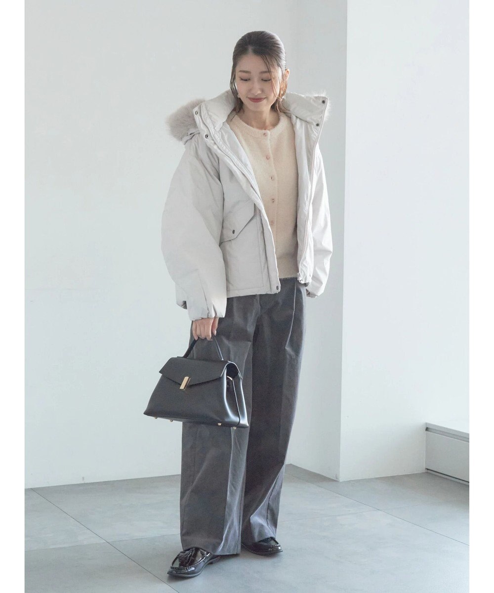 Te chichi ラメシャギークルーネックカーディガン 