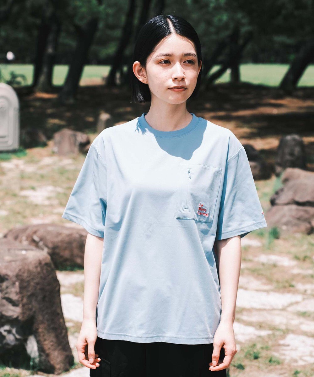 SHARE PARK LADIES 【UVカット・吸水速乾・ストレッチ・軽量 】バックプリントポケットTシャツ（S・Mサイズ） 