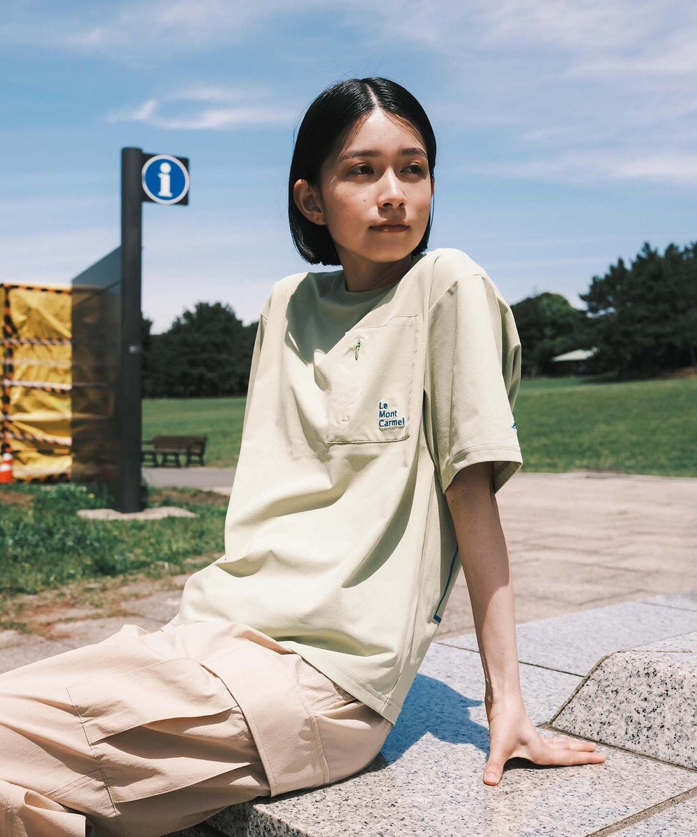 SHARE PARK LADIES 【UVカット・吸水速乾・ストレッチ・軽量 】バックプリントポケットTシャツ（S・Mサイズ） 
