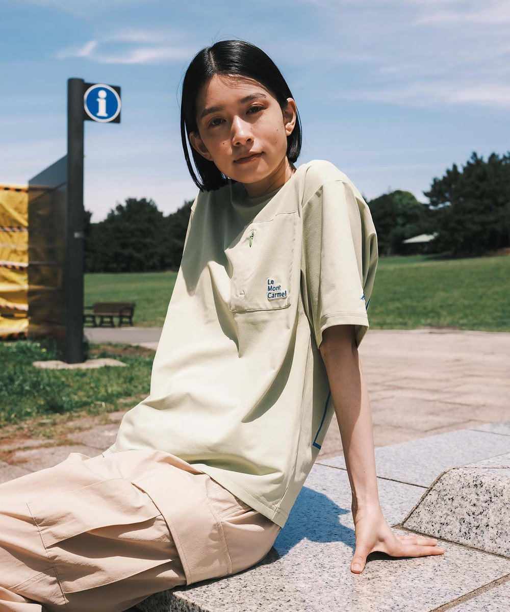 SHARE PARK LADIES 【UVカット・吸水速乾・ストレッチ・軽量 】バックプリントポケットTシャツ（S・Mサイズ） 