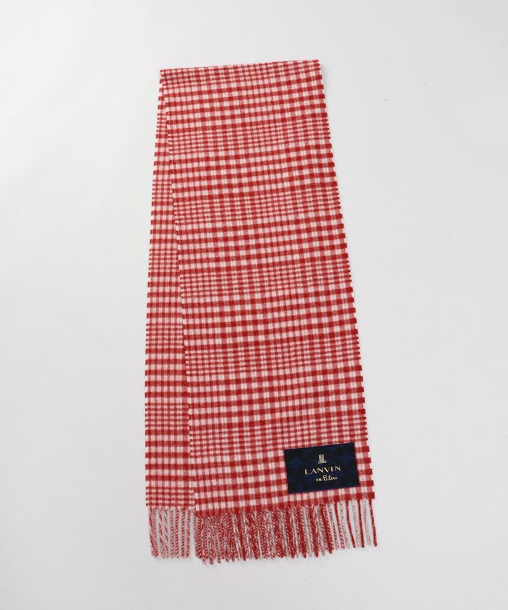 AURORA 【 LANVIN en Bleu （ランバン オン ブルー）】ウールチェックマフラー 