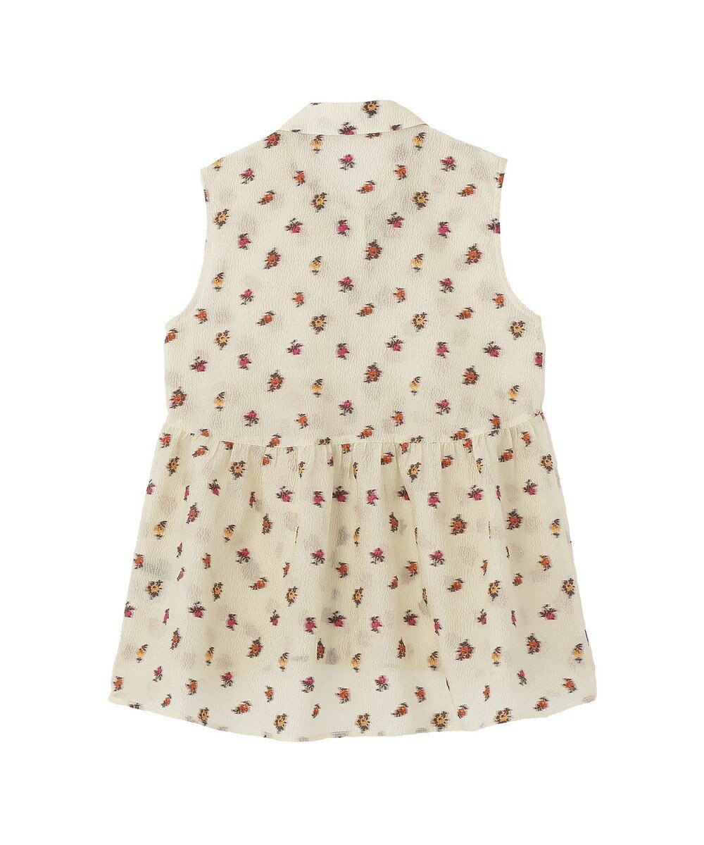 YECCA VECCA シアージャガードペプラムブラウス 