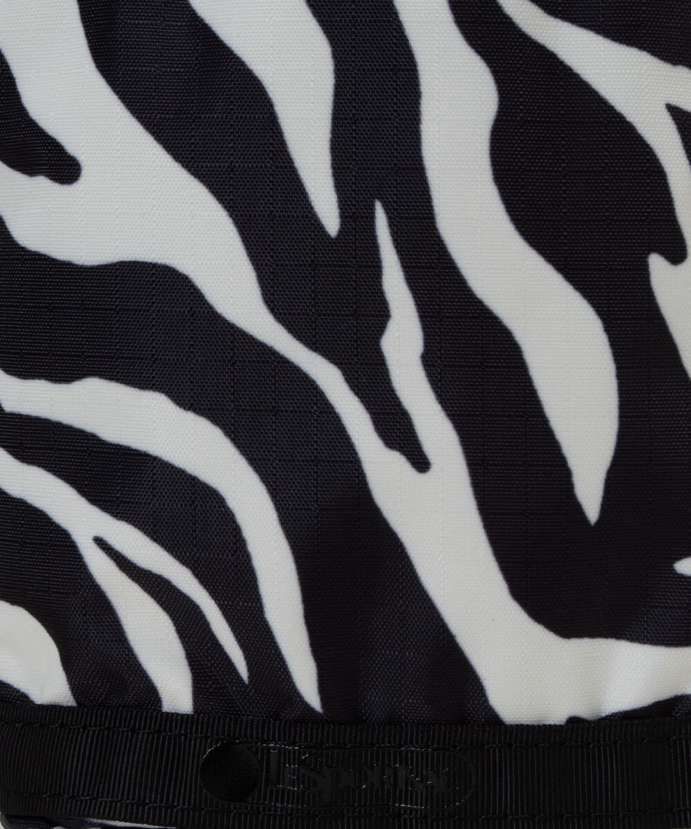 LeSportsac DRAWSTRING BUCKET CHARM/クリームブラックゼブラ 