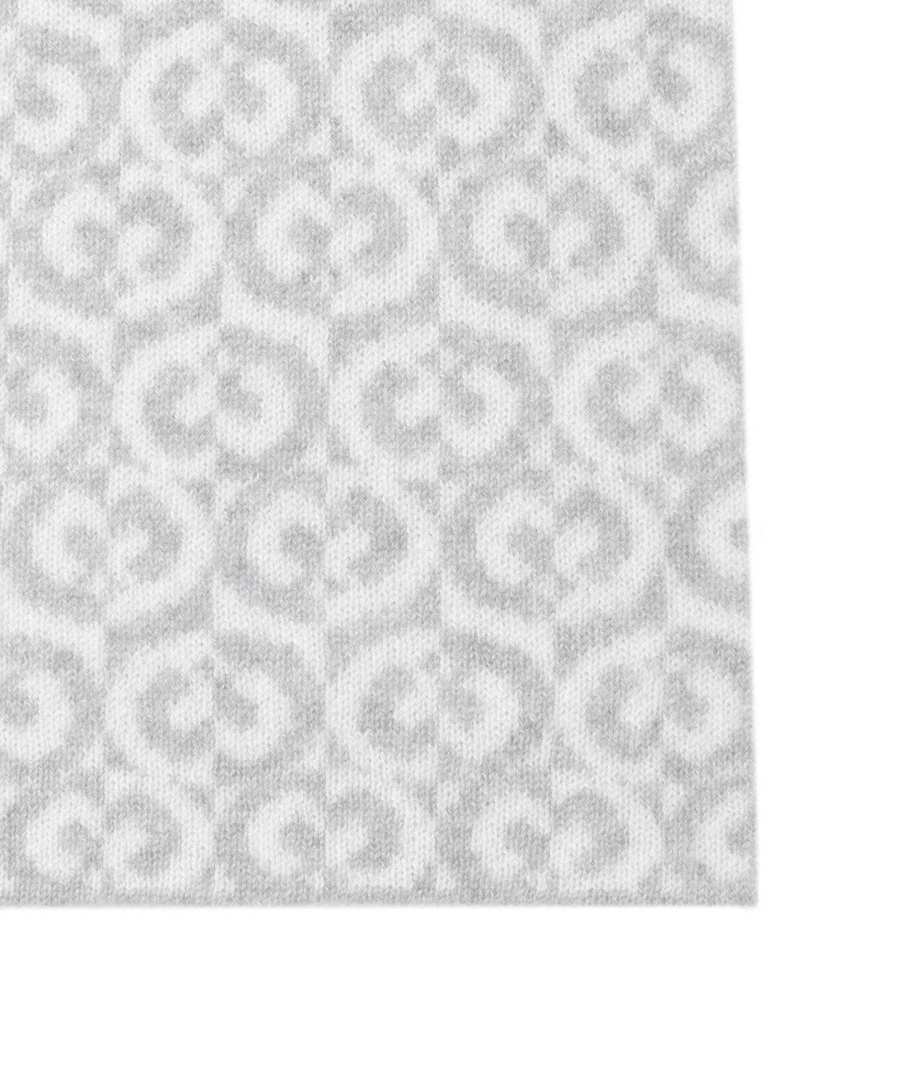 MOONBAT mila schon (ミラ・ショーン) カシミヤ100％ ジャガードプチマフラー リバーシブル 