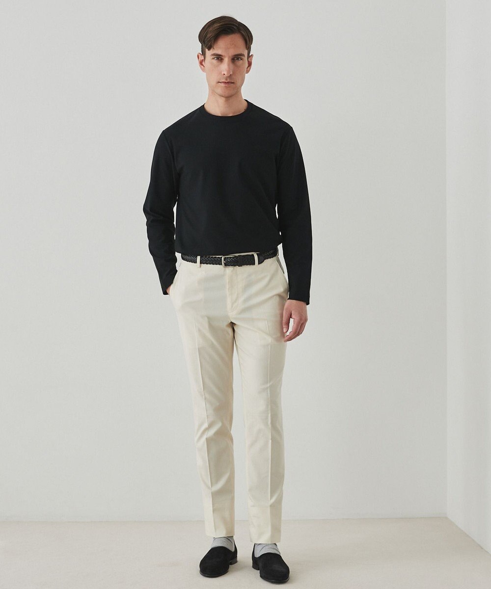 GOTAIRIKU 仕事で着られる綿パン【吸水速乾/ストレッチ/折り目加工】クールマックスコットンパンツ_ノータック（25年モデル） 