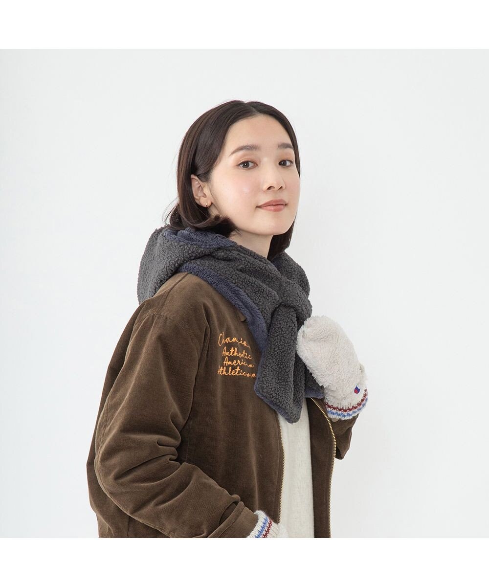 林八百吉商店 Champion　シープボアフーディーマフラー 