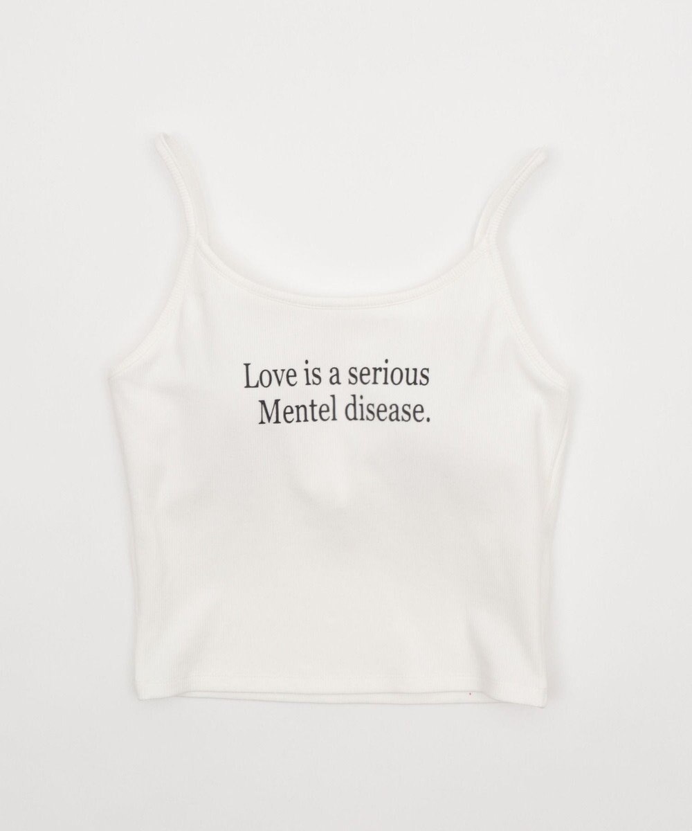 WEGO 【カップ付きインナー】グラフィックプリントカップインキャミ 