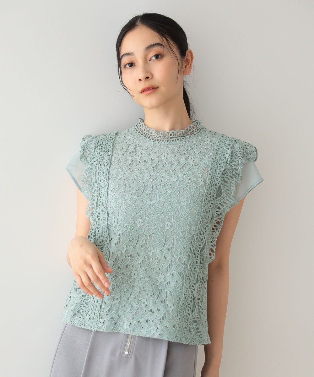 Green Parks ・Ｐｅｔｉｔ　Ｆｌｅｕｒ　フレンチレーシーブラウス 