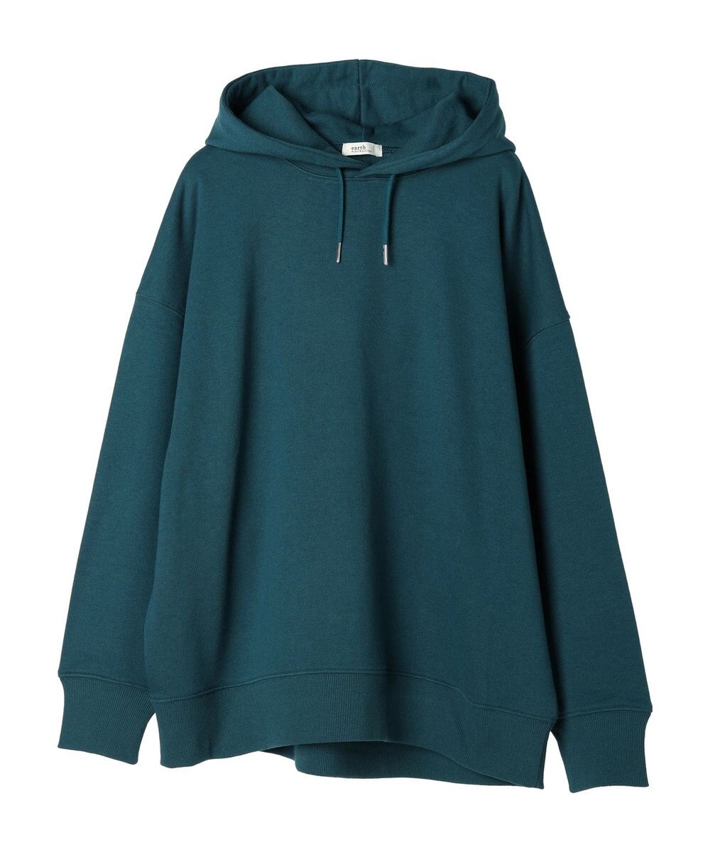 earth music&ecology スウェットルーズパーカー 