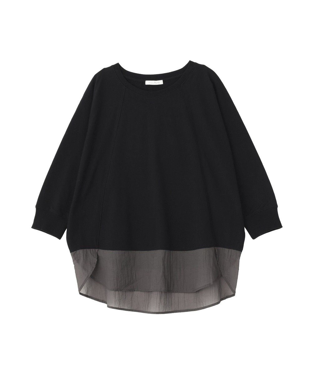 Green Parks 七分袖ドルマン裏毛シアードッキングプルオー 