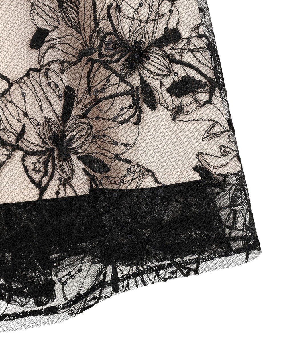 YECCA VECCA 【2点SET】フラワー柄スパンコール刺繍ドレス 