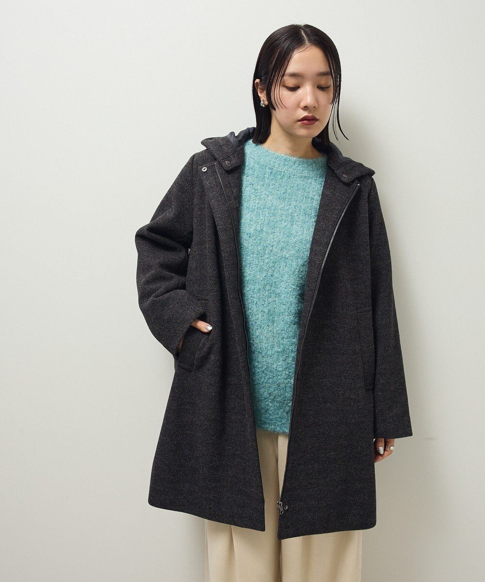 Green Parks ２ｗａｙフード取り外しＡラインコート 