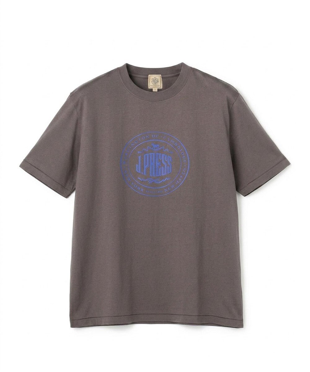 J.PRESS MEN 新色追加【着回し抜群】オーバルロゴ Tシャツ 
