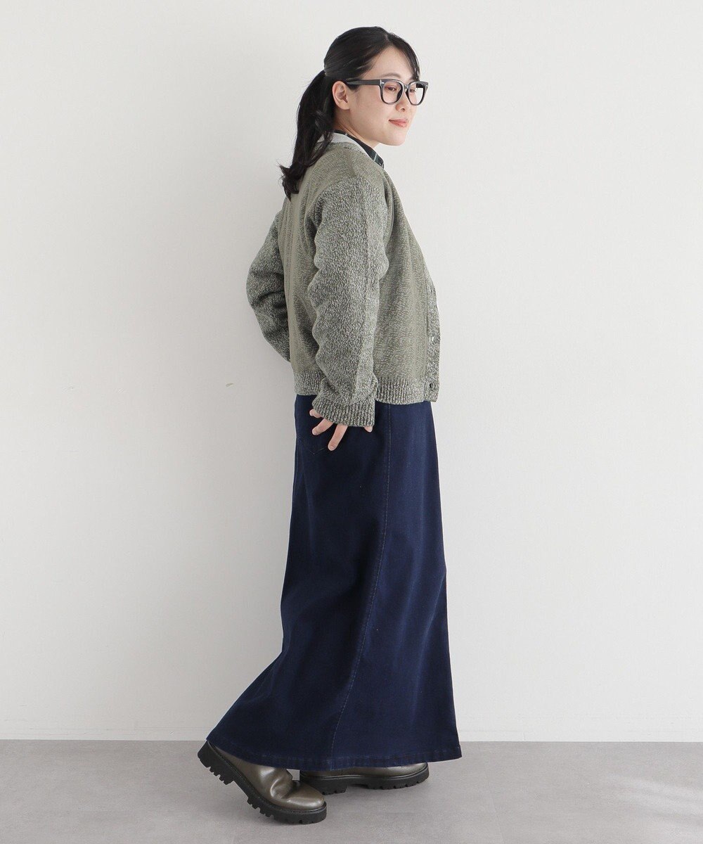 CRAFT STANDARD BOUTIQUE チュールドッキングニットカーディガン 