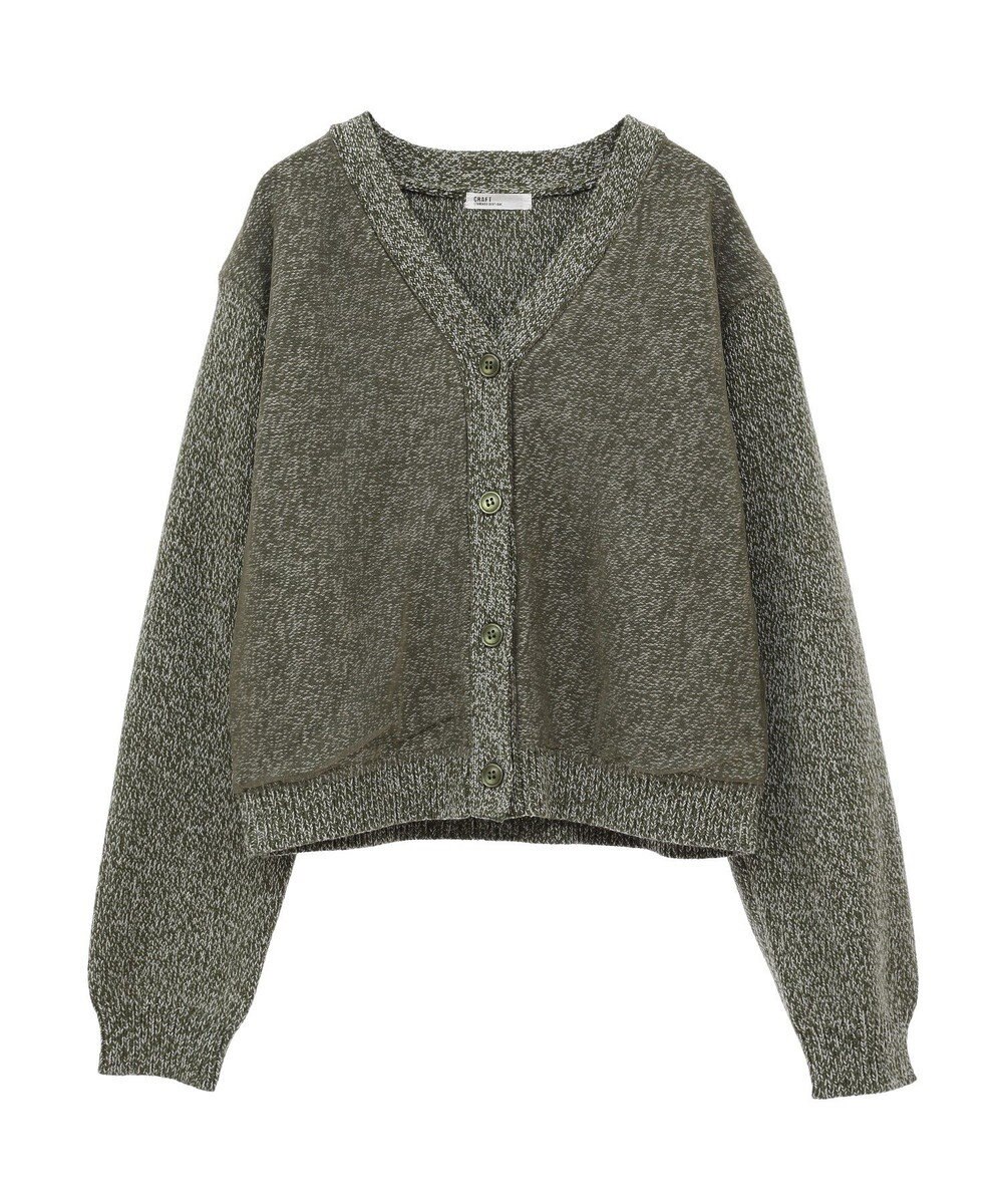 CRAFT STANDARD BOUTIQUE チュールドッキングニットカーディガン 