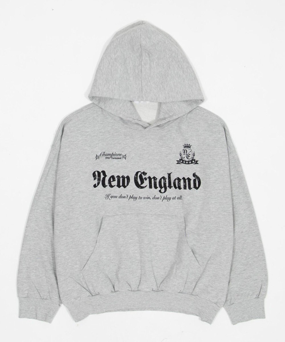 WEGO グラフィックバルーンクロップドプルパーカー 