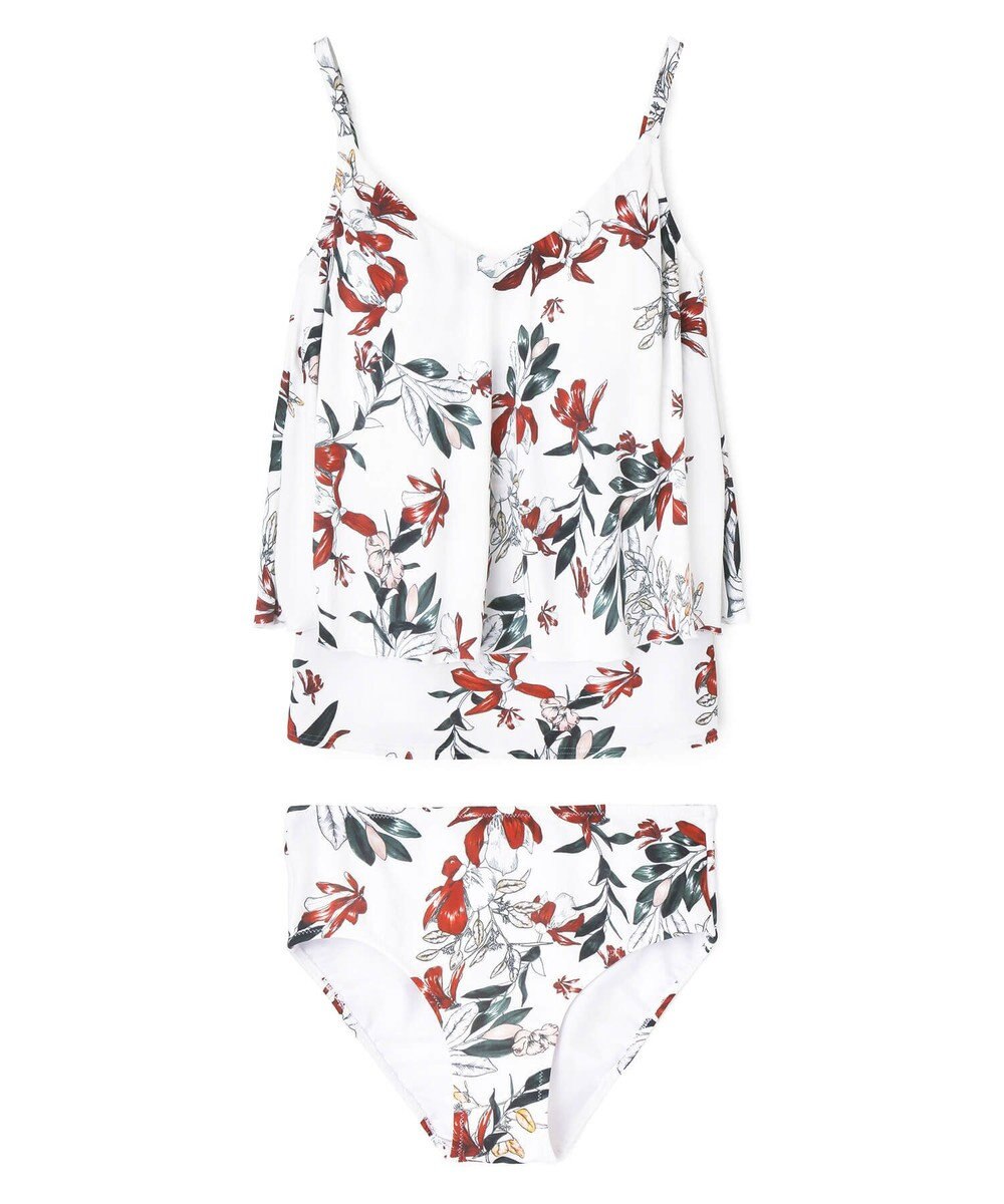 San-ai Resort（三愛水着楽園） 【SALE】ロングパンツセット水着　13L【Coral veil（コーラルヴェール）】 