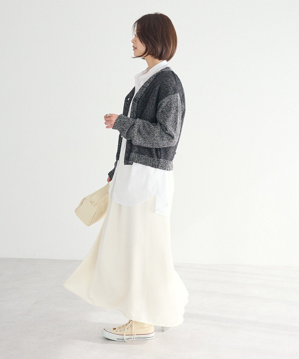 CRAFT STANDARD BOUTIQUE チュールドッキングニットカーディガン 