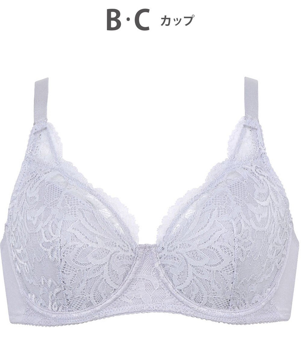 WACOAL ブラジャー フルカップブラ 上胸にフィット 外付けワイヤー ラクなつけごこち 綿混素材(バック) まるみのあるナチュラルシルエット 【EverChic】 レディース BRB284 /ワコール 