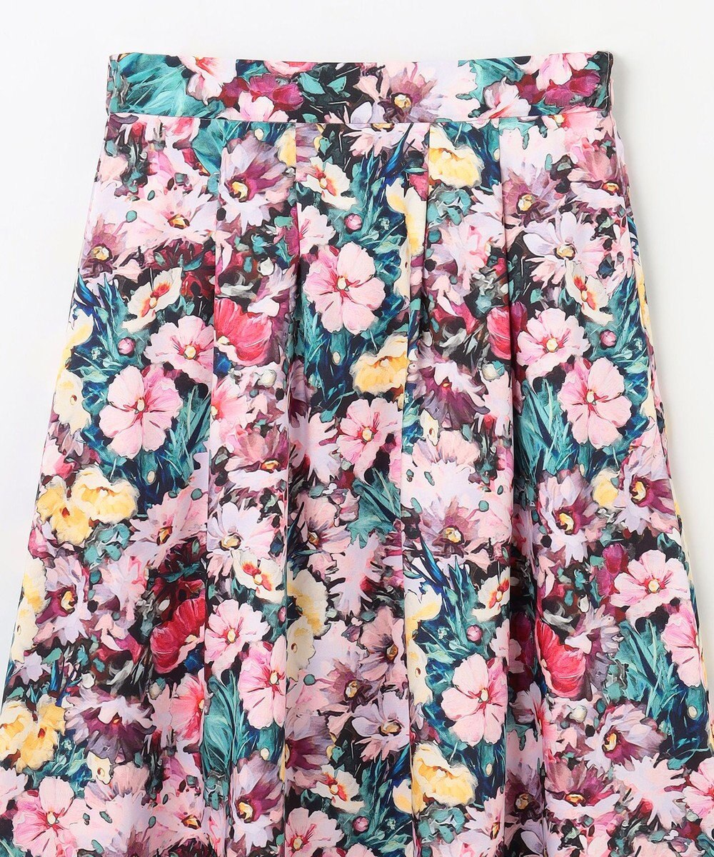 GRACE CONTINENTAL グラデフラワープリントスカート 