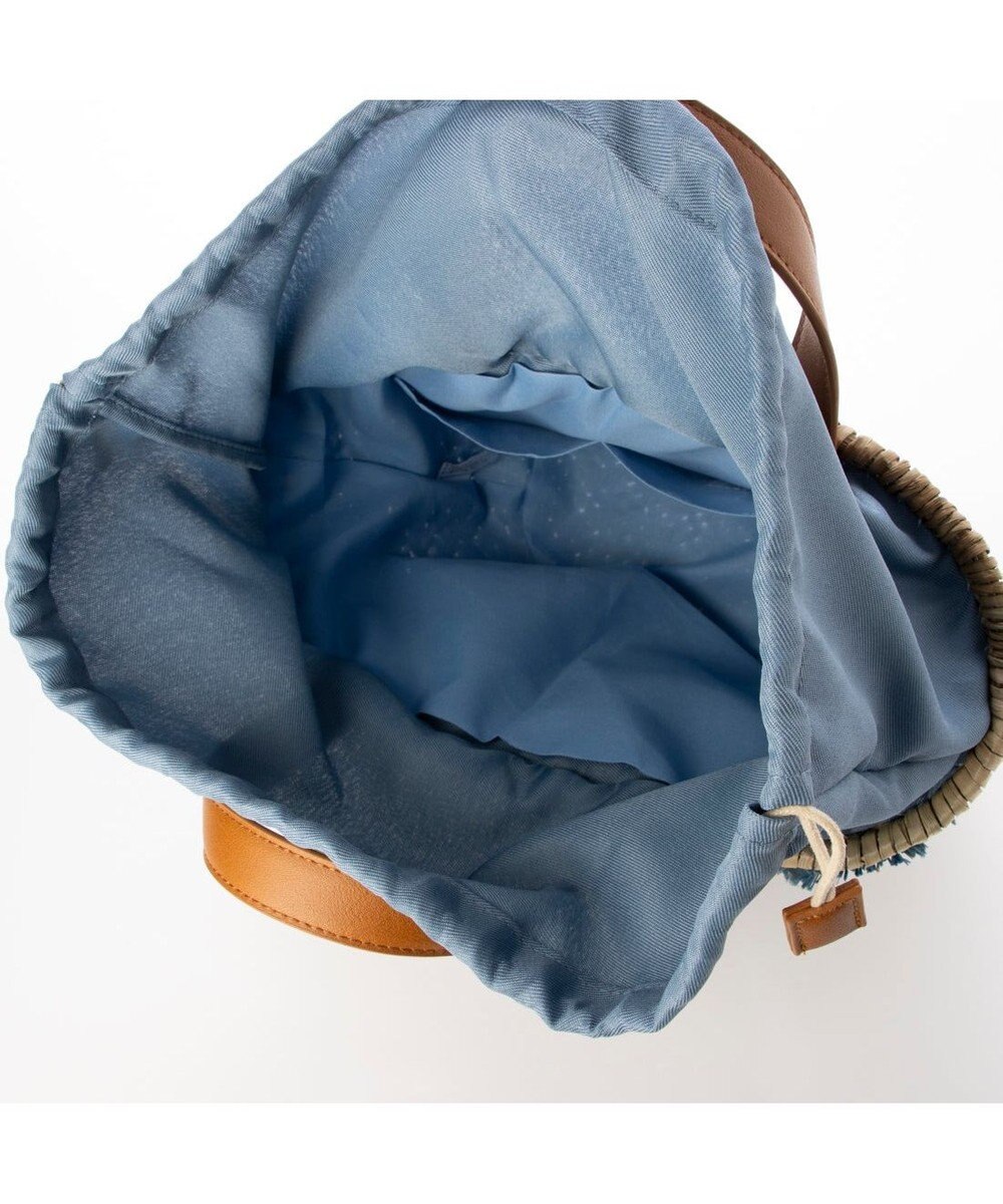 UNBILLION カシュカシュ cachecache / ラフィアフラワー付カゴバッグ 