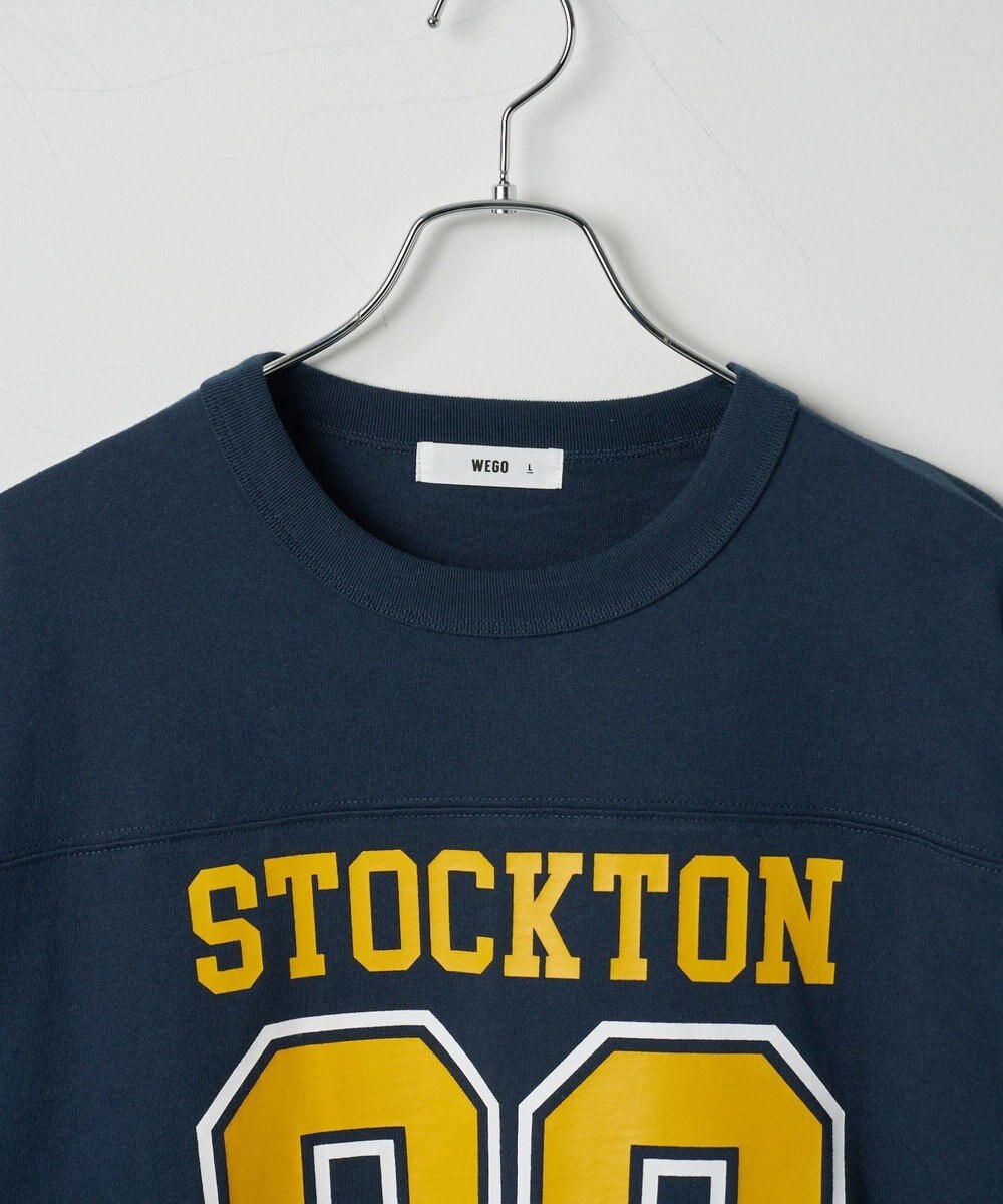 WEGO 【ユニセックス着用ITEM/手洗い可/MLサイズ】フットボールBIG　T（S） 