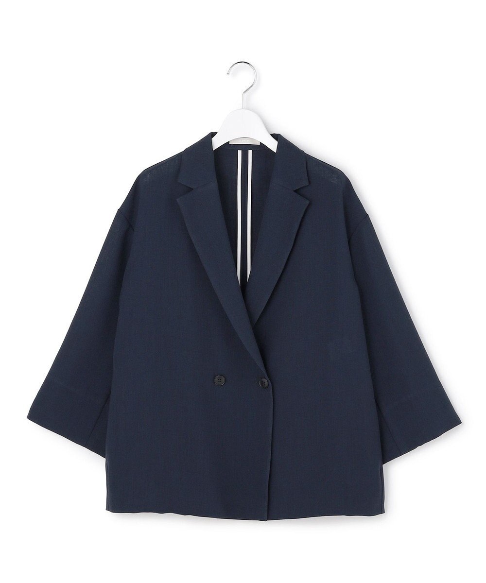 ICB 【先行予約】 ドライアセテートスラブ 8分袖ジャケット 