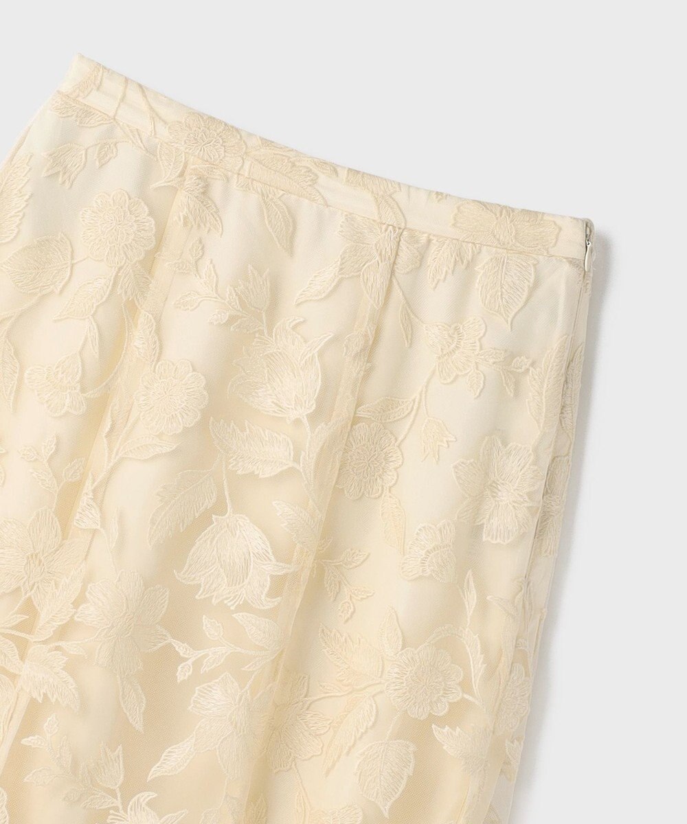 GRACE CONTINENTAL エンブロイダリーフレアスカート 