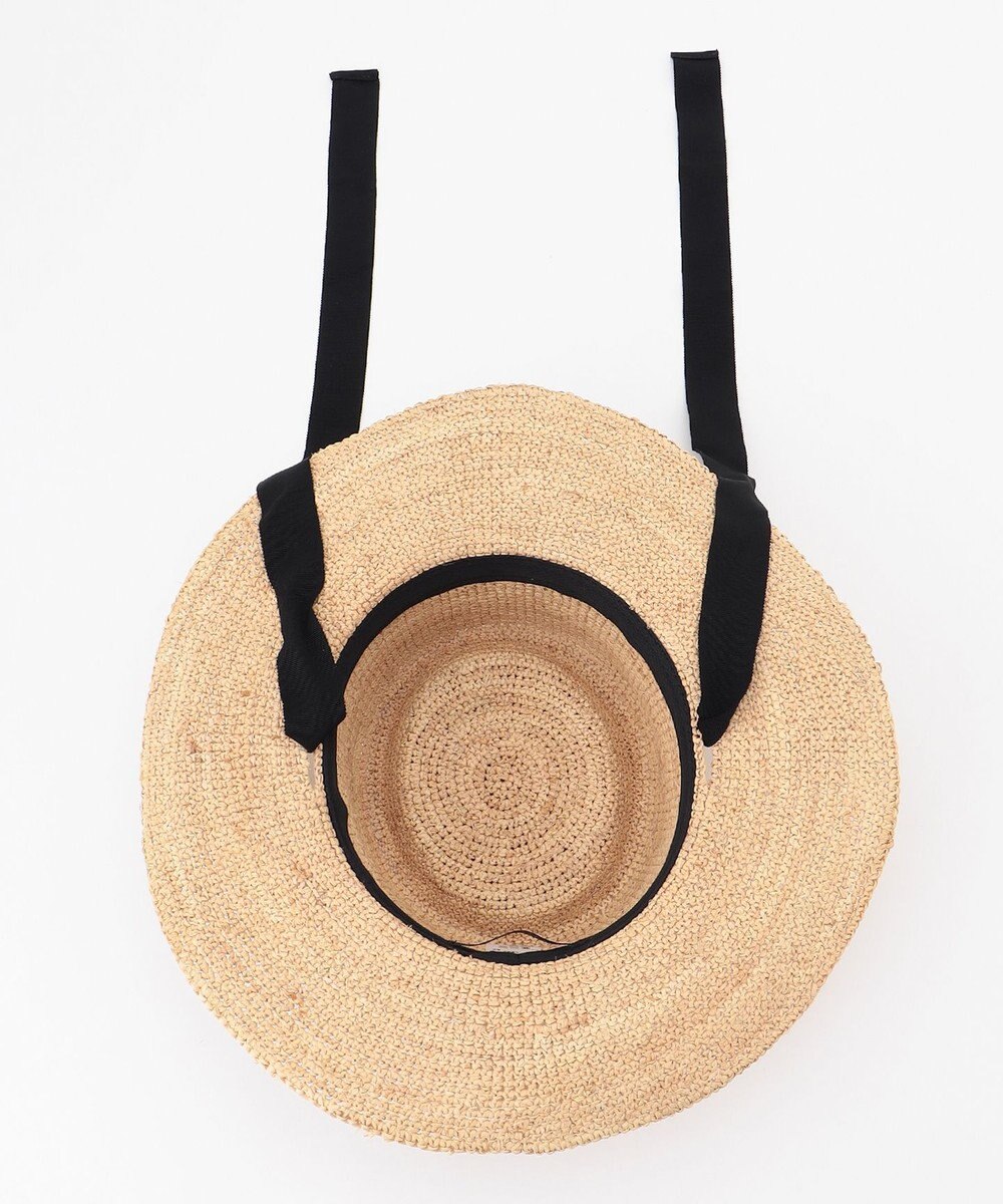 23区 ラフィアリボン ハット 