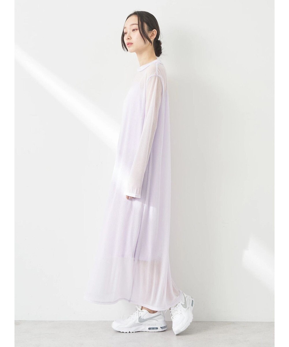 earth music&ecology ＳＥＴ２点シアーワンピース＋ペチワンピース 