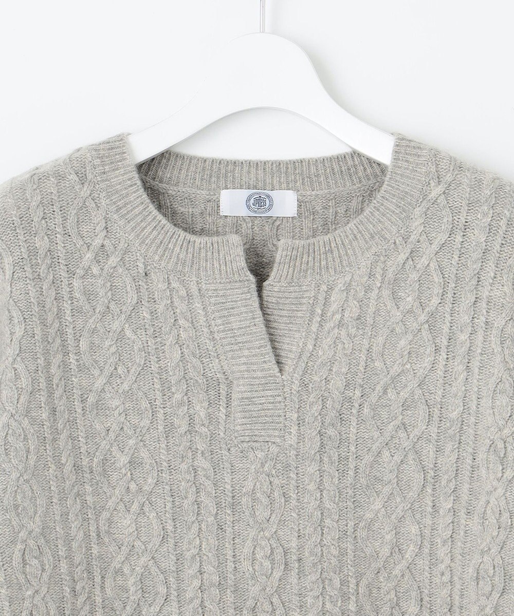 J.PRESS LADIES L 【洗える】BUNNY キーネック ニット 