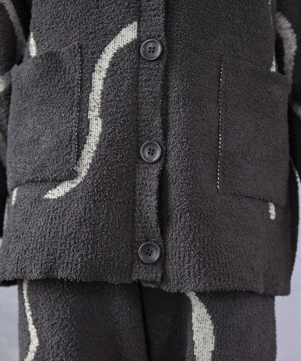 Tiaclasse ふわもちニュアンス配色ニットカーディガン 