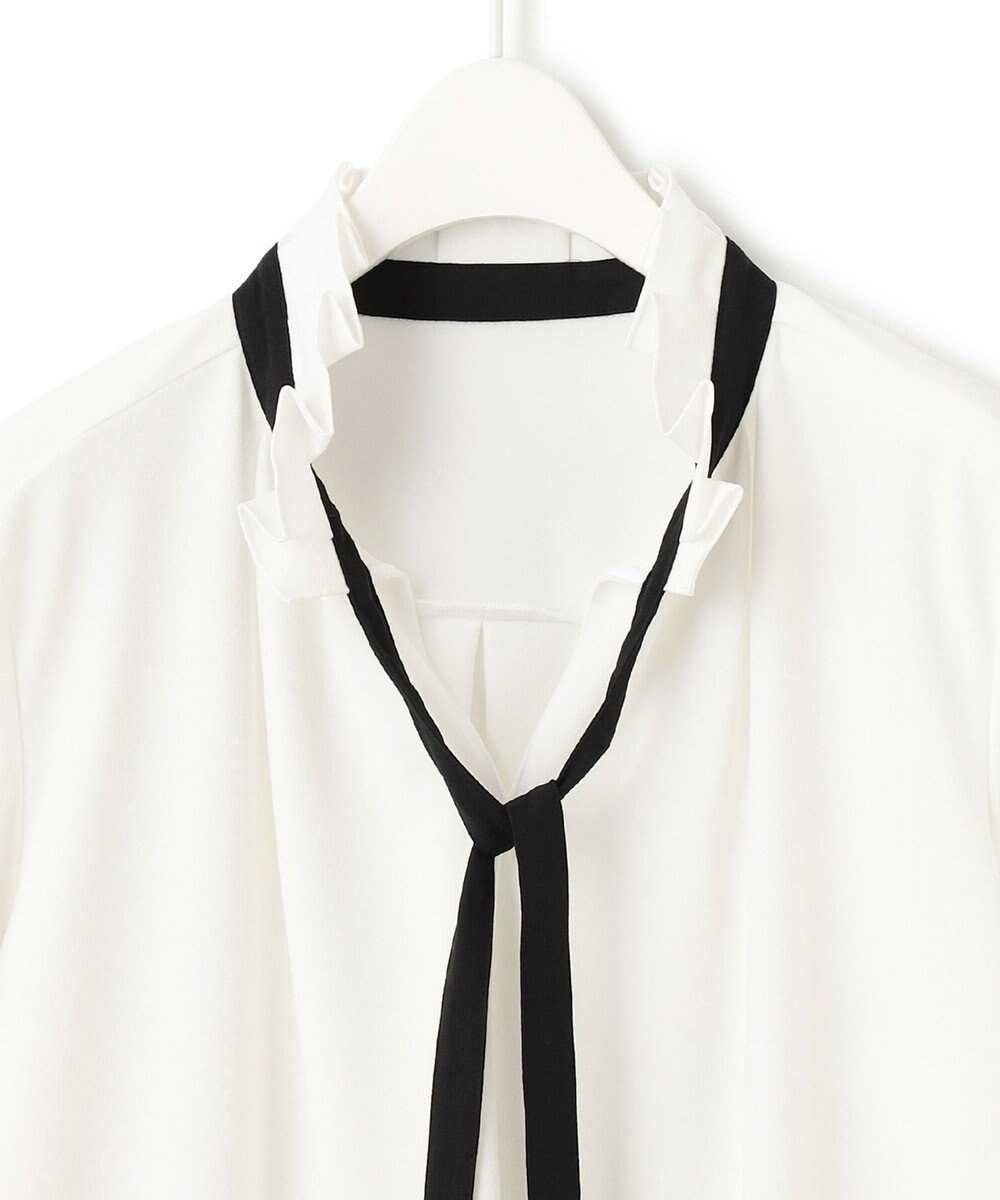 ICB 【洗える】マラボーテジョーゼット デザインカットソー 