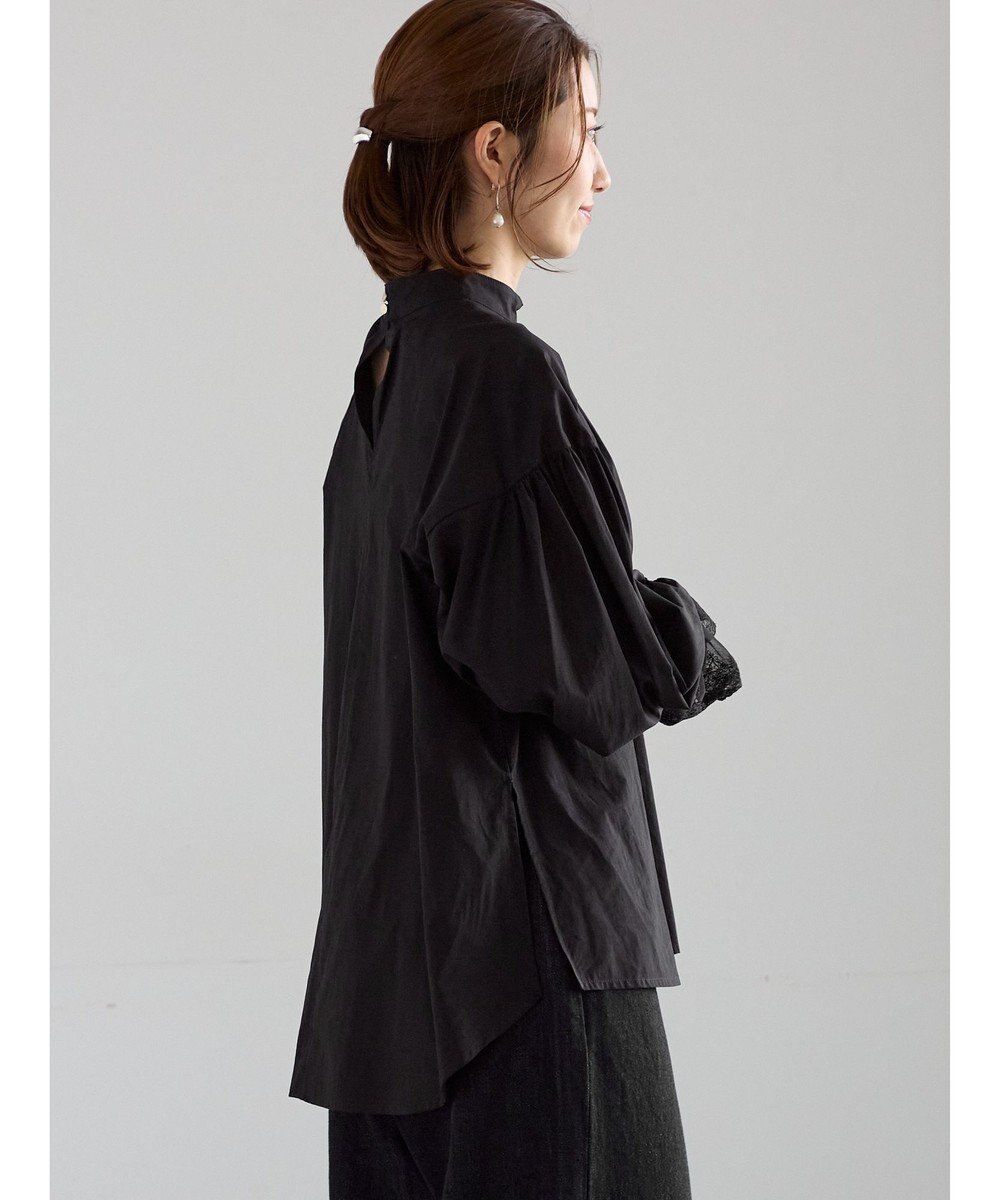 Te chichi レースカフスボリュームスリーブブラウス 