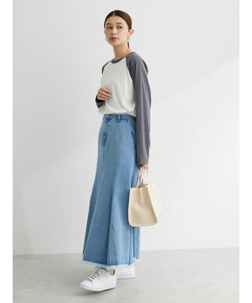 Green Parks シアーラグラン配色プルオーバー 