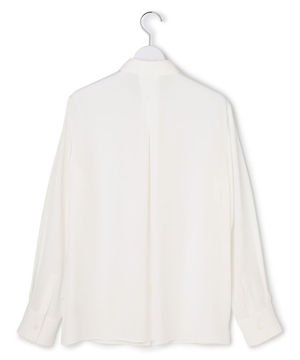 ICB  BackSatinAmunzen  異素材デザイン シャツブラウス 