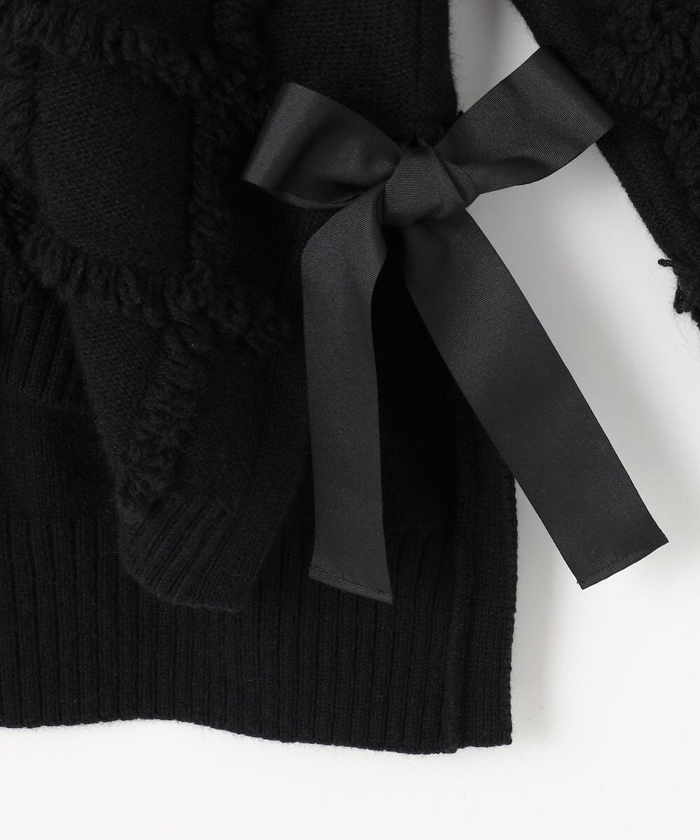 自由区 【カトリエムブーケ】Check frange フリンジカーディガン 